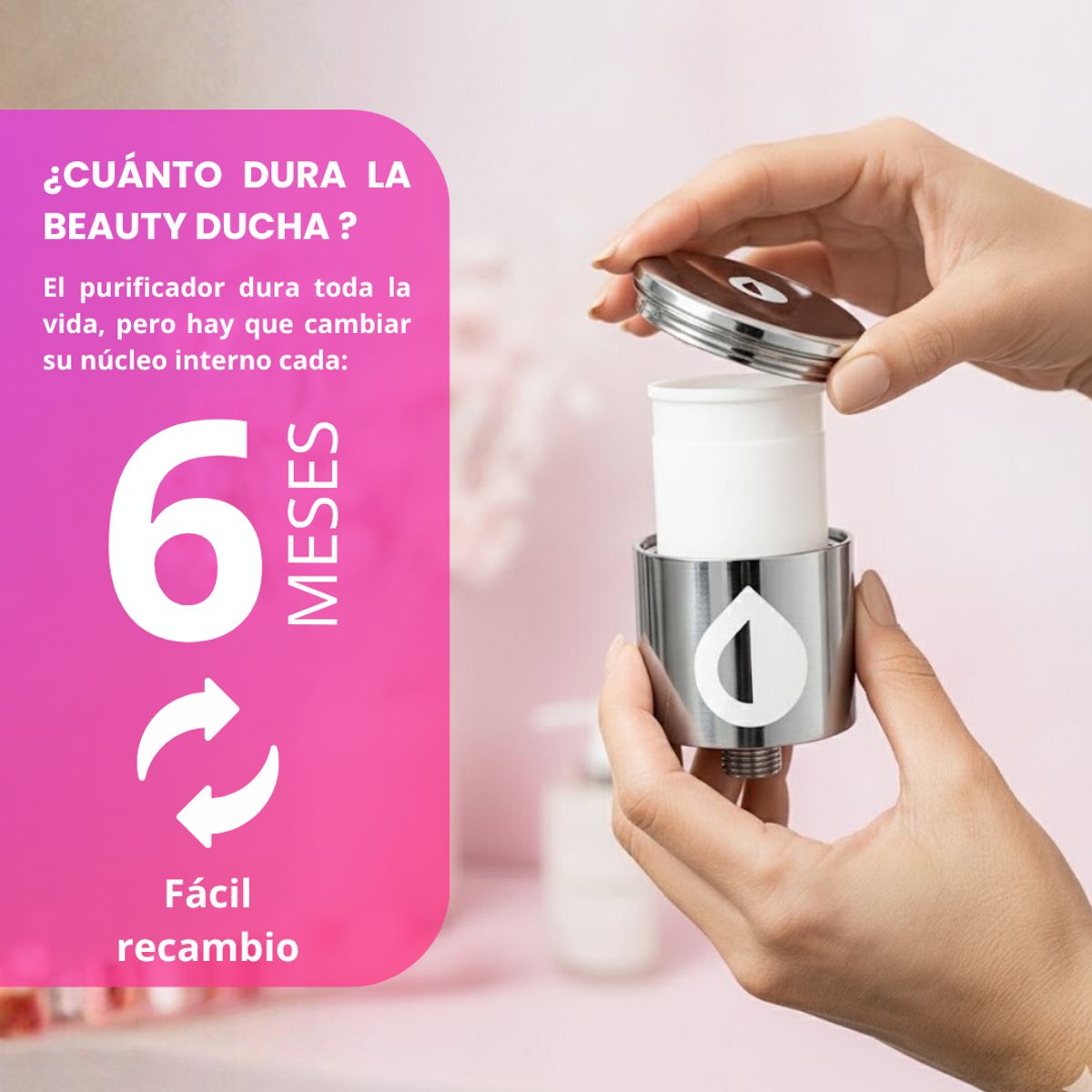 PURA - Filtro interno para Beauty Ducha