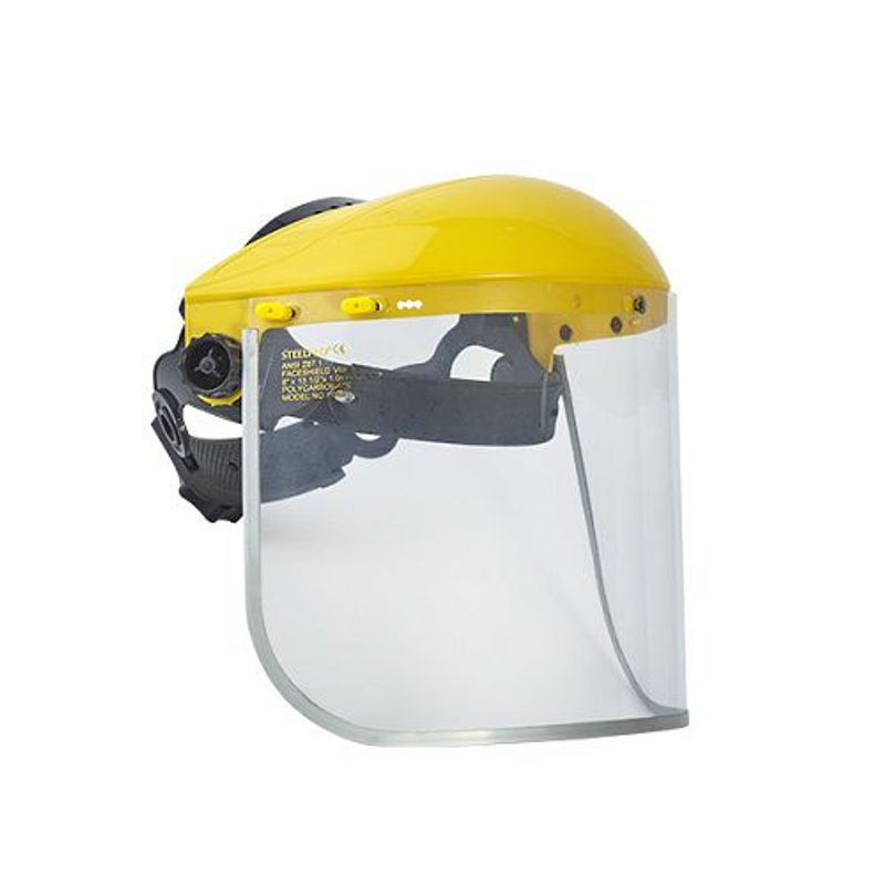 STEELPRO - Protector facial Semicasco con Visor Steelpro Amarillo