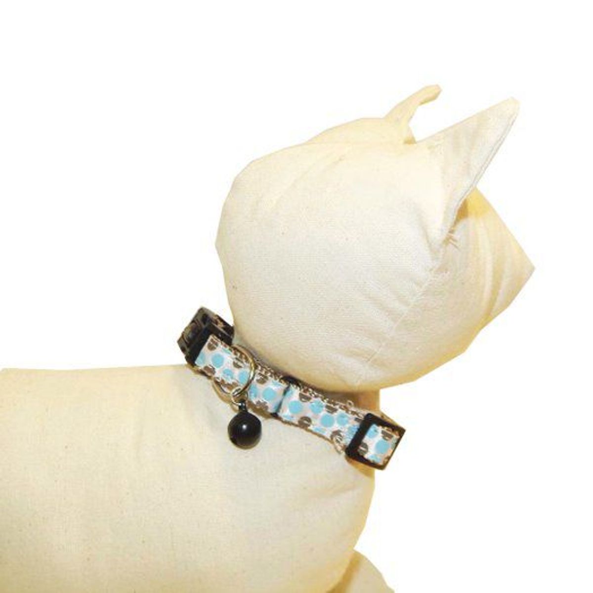 CROCI - Collar para gatos - Diseño Puntos Celeste