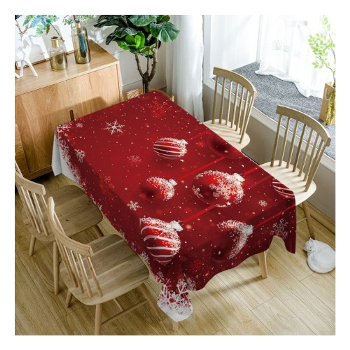 GENERICO - Mantel Navideño Rectangular 152cm x 250cm