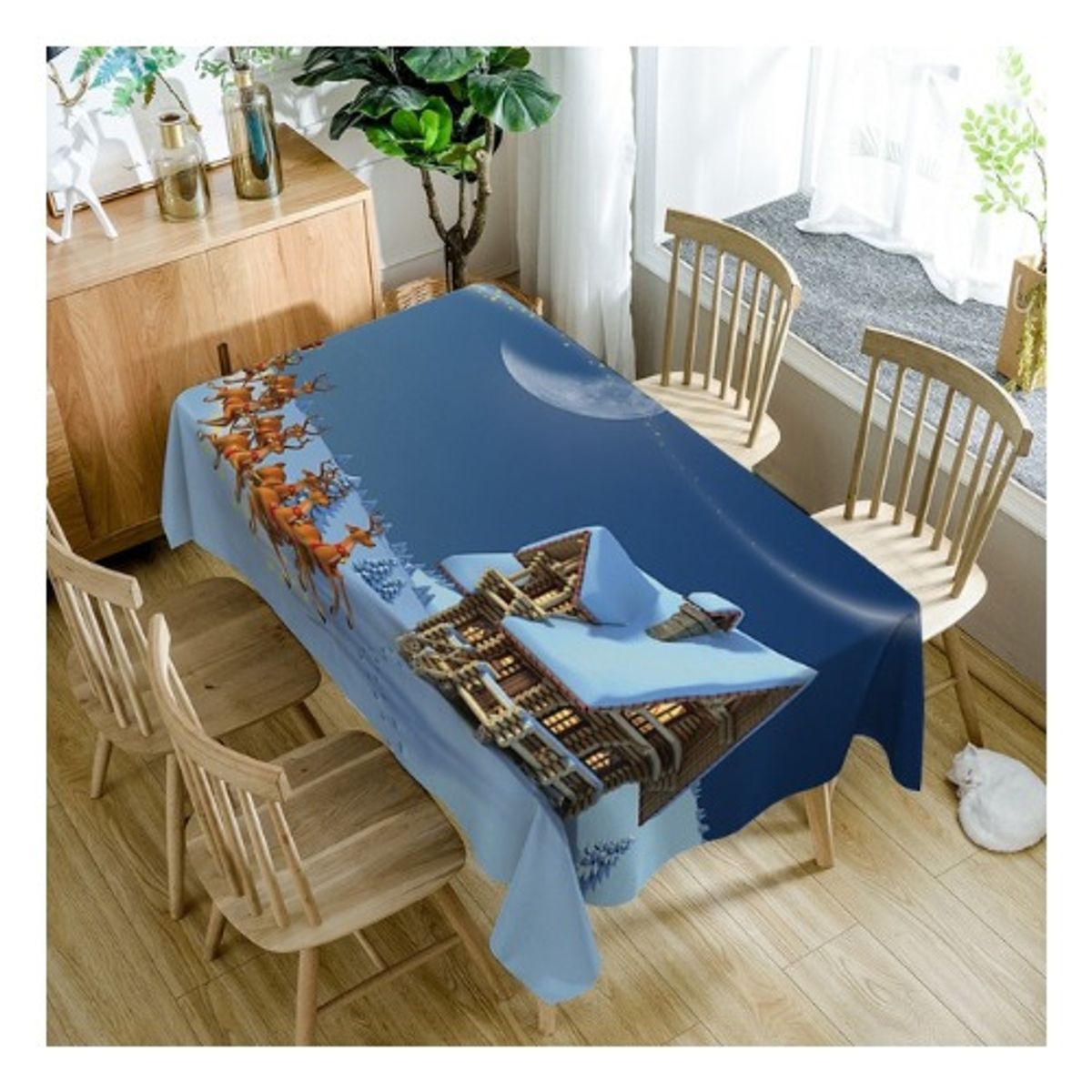 GENERICO - Mantel Navideño Rectangular 152cm x 250cm