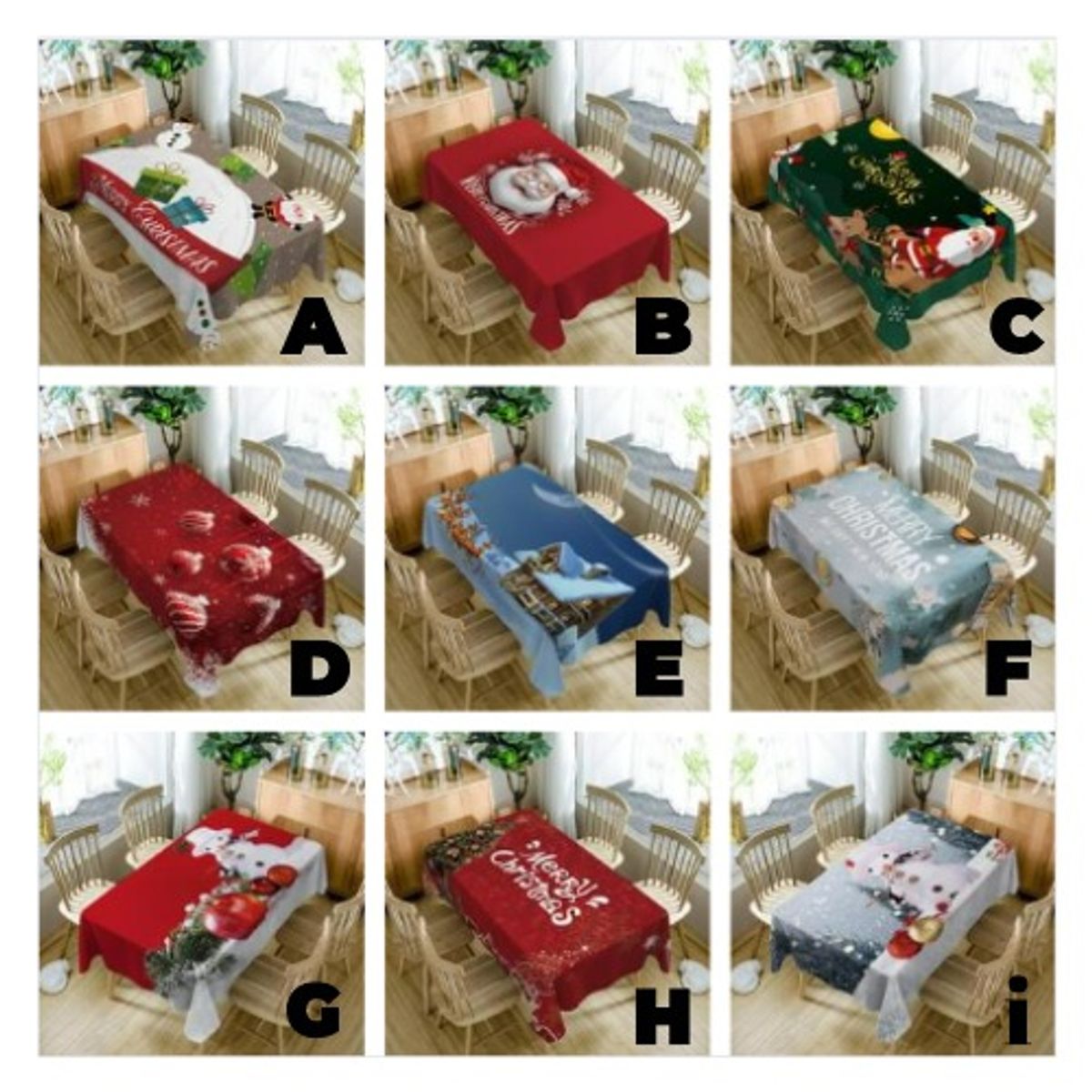 GENERICO - Mantel Navideño Rectangular 152cm x 250cm