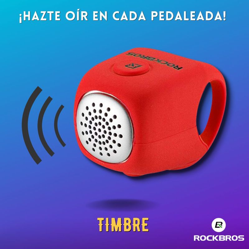 ROCKBROS - Timbre Claxon para Bicicleta 90 dB ROCKBROS