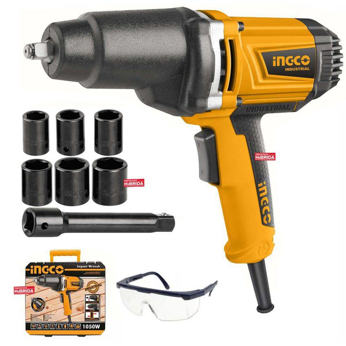 INGCO TOOLS - LLAVE DE IMPACTO 1050W ELÉCTRICA 550NM INDUSTRIAL INGCO - IW10508