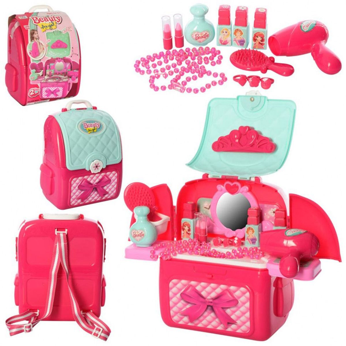 GENERICO - MOCHILA SET DE BELLEZA TOCADOR