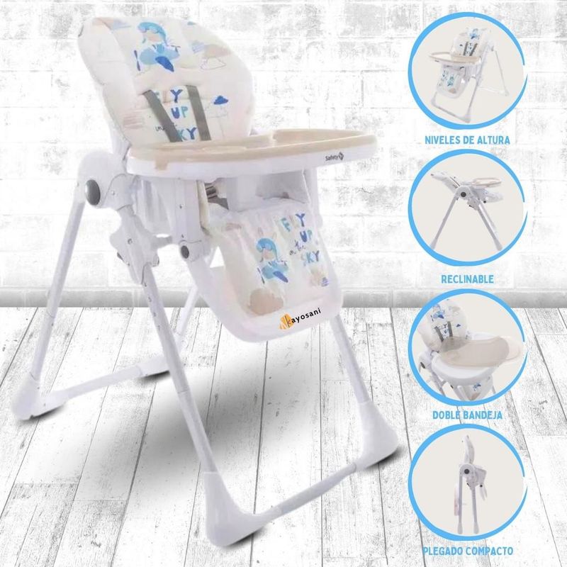 SAFETY 1ST - Silla De Comer Graduable Para Bebés «FEED»BLUE