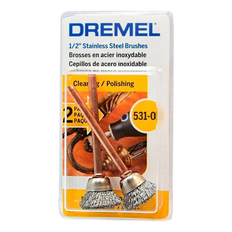DREMEL - Cepillo de Acero Inoxidable 1/2" Dremel 531