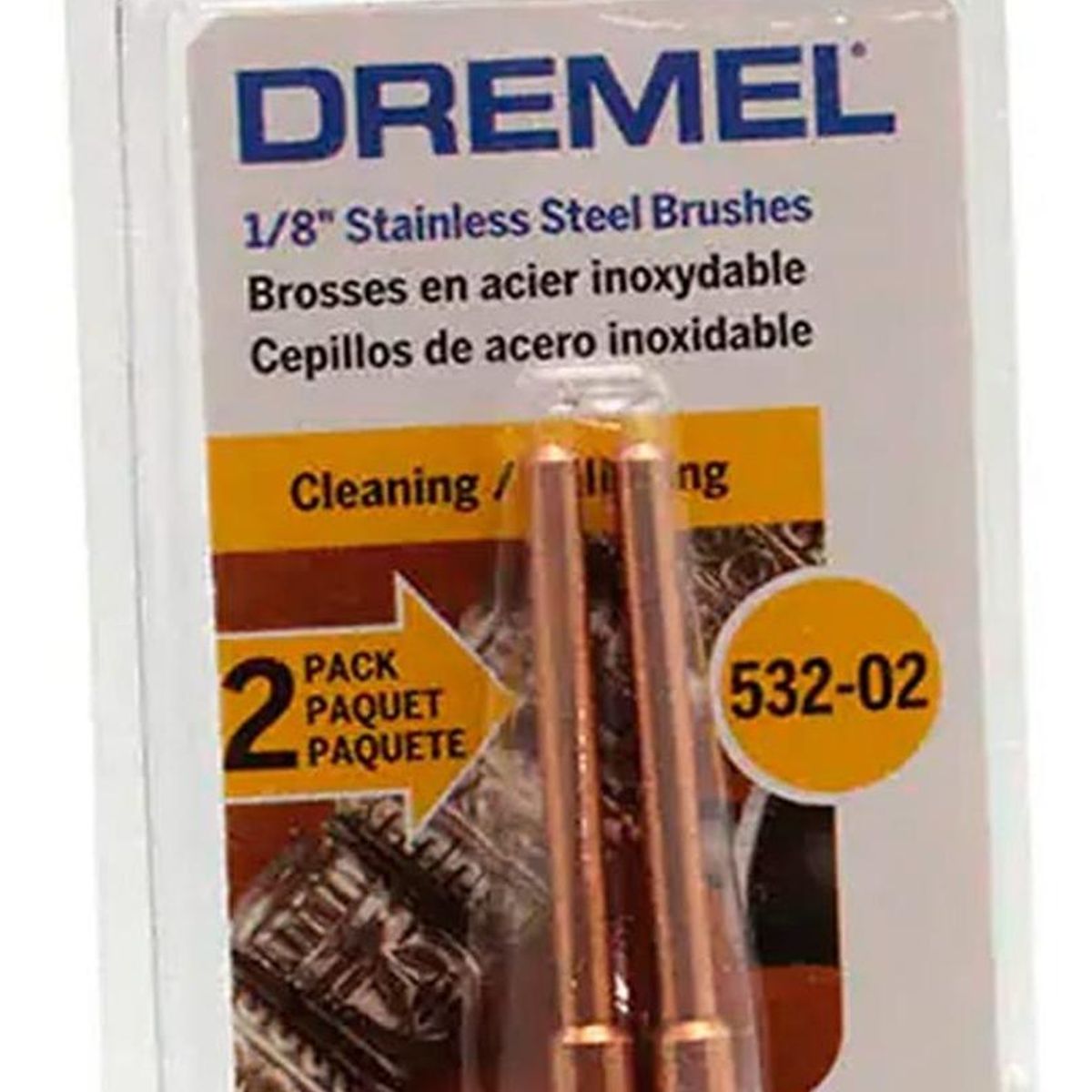 DREMEL - Cepillo de Acero Inoxidable 1/8" Dremel 532