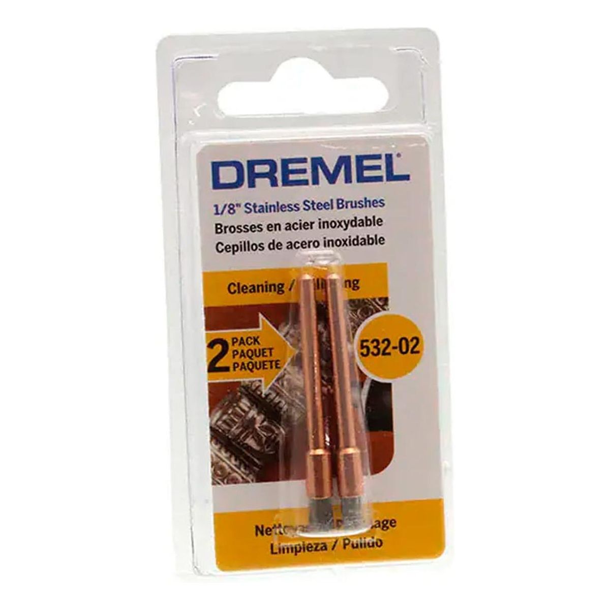 DREMEL - Cepillo de Acero Inoxidable 1/8" Dremel 532