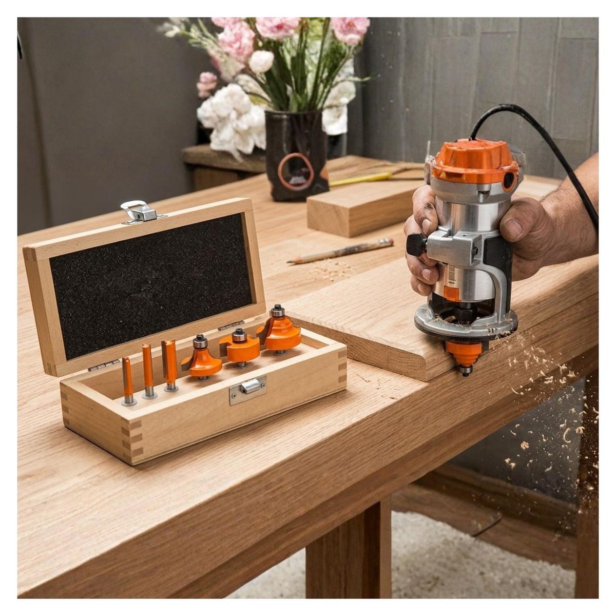 TRUPER - Juego de 6 Fresas Para Router Truper