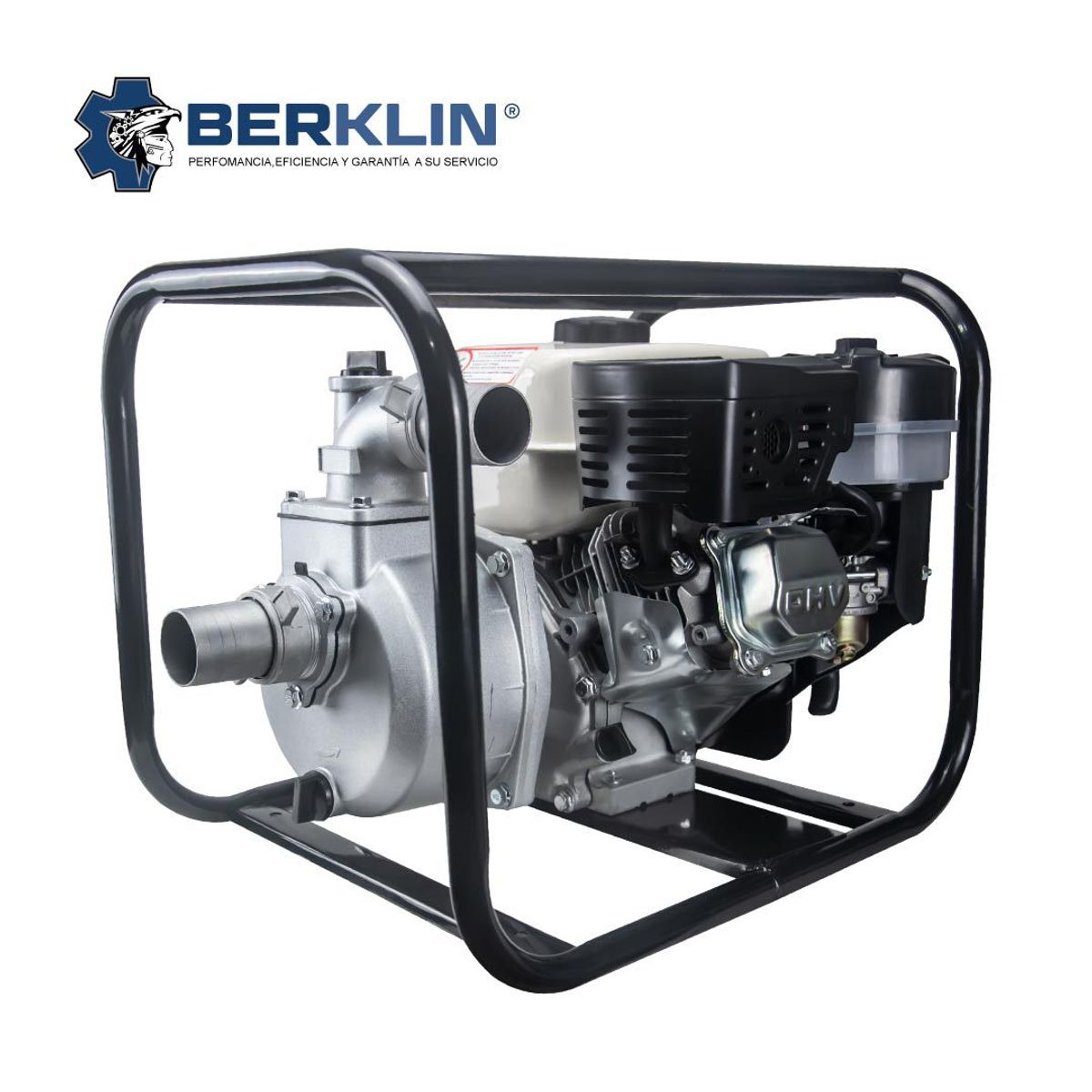 BERKLIN - MOTOBOMBA A GASOLINA DE 6.5 HP DE 2x2 - 670 L/min