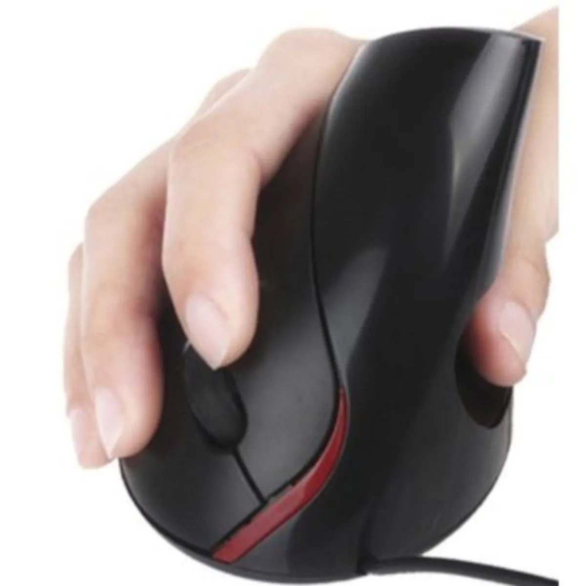 GENERICO - Mouse Vertical Optico Ergonómico Usb Evita Tunel Carpiano- Negro