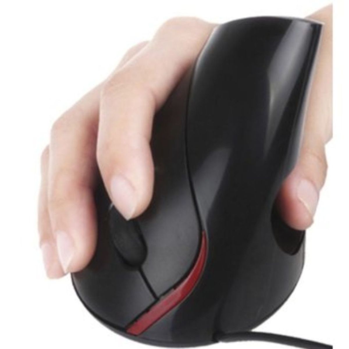 GENERICO - Mouse Vertical Optico Ergonómico Usb Evita Tunel Carpiano- Negro