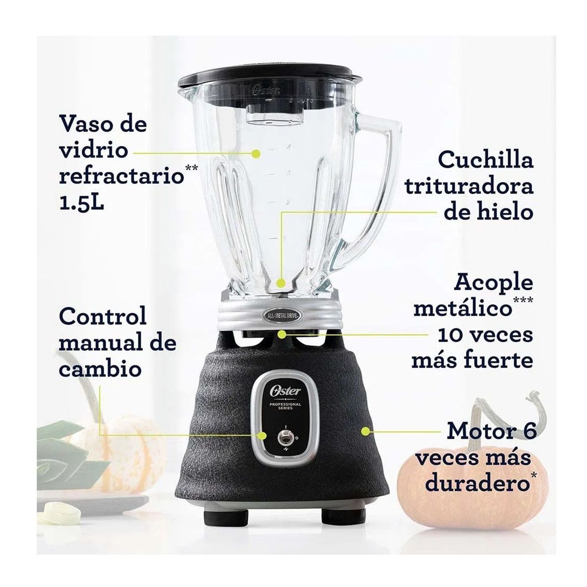 OSTER - Licuadora Oster BLSTBPST Serie PRO 700 Watts - Negro