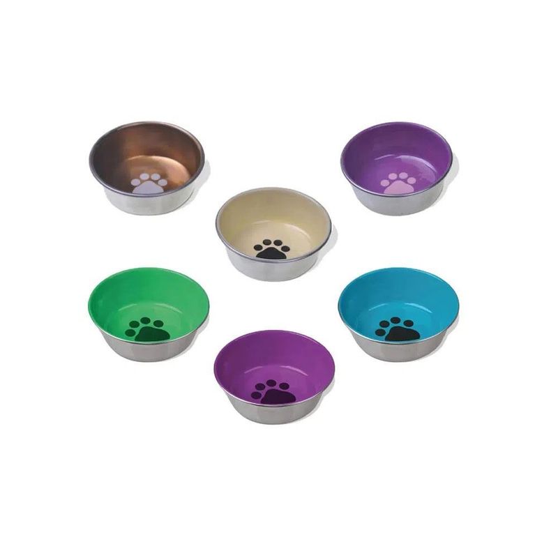 VANNES - Vanness Plato Pesado Acero Para Gato Base Caucho 8 Oz