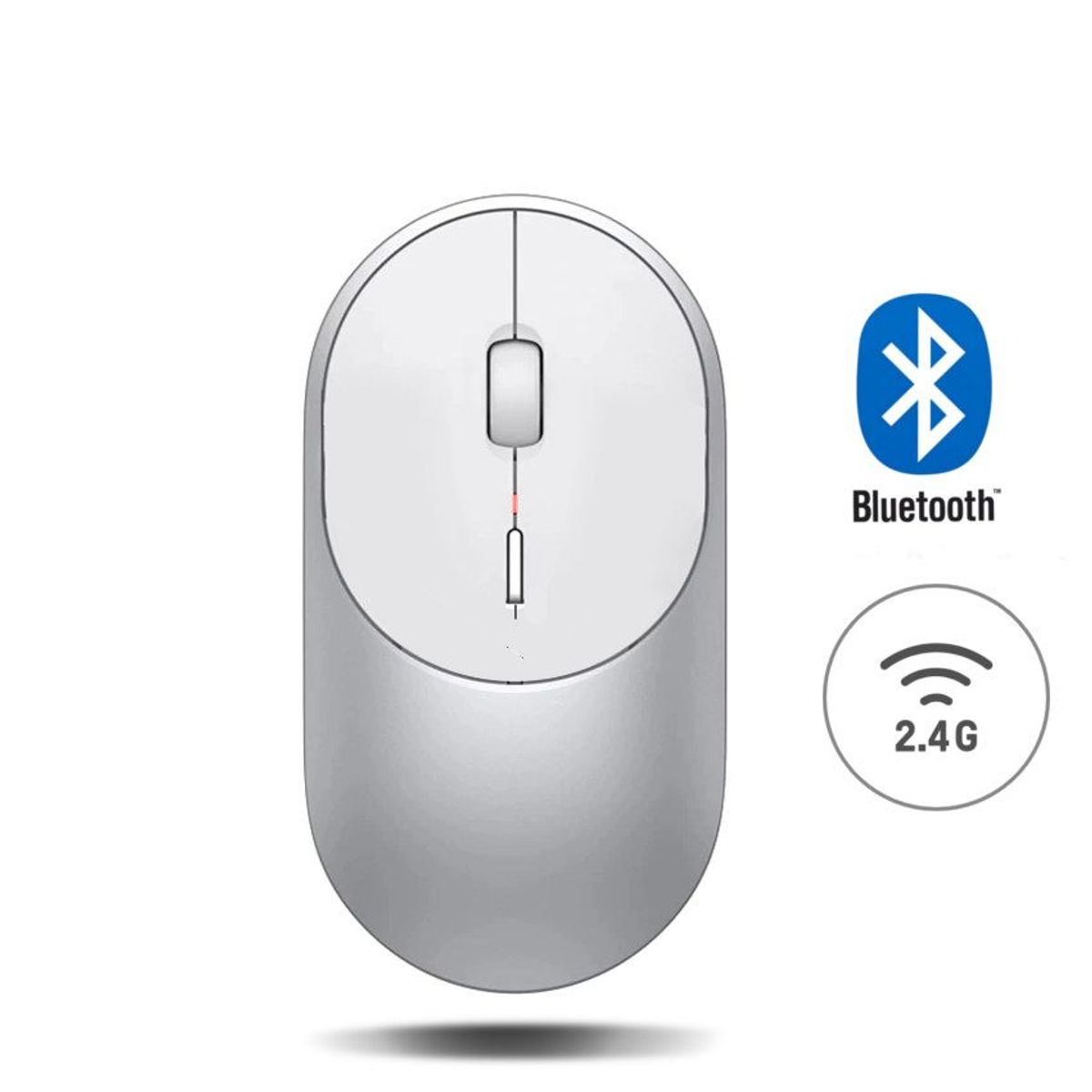 GENERICO - Mouse Bluetooth Recargable Dual Mode  Inalambrico 24G