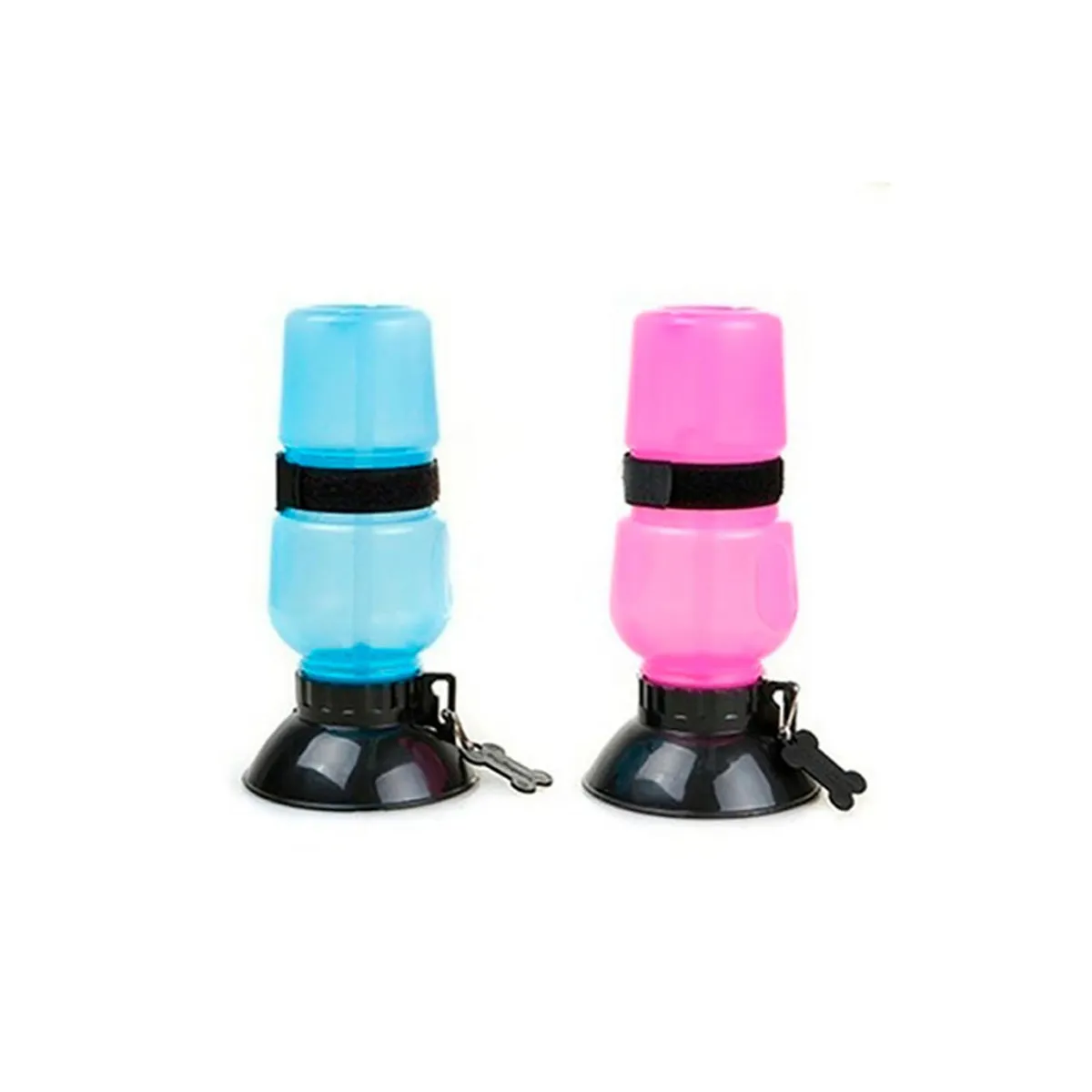 QUE PATAS PET SHOP - Aquadog Bebedero Portátil Rosado para Mascota