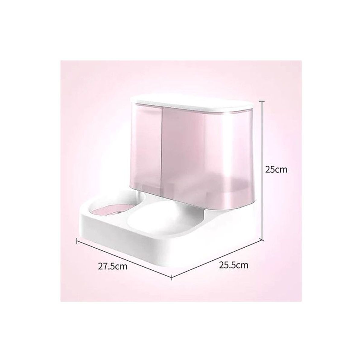 QUE PATAS PET SHOP - Alimentador Automático para agua y comida Rosado