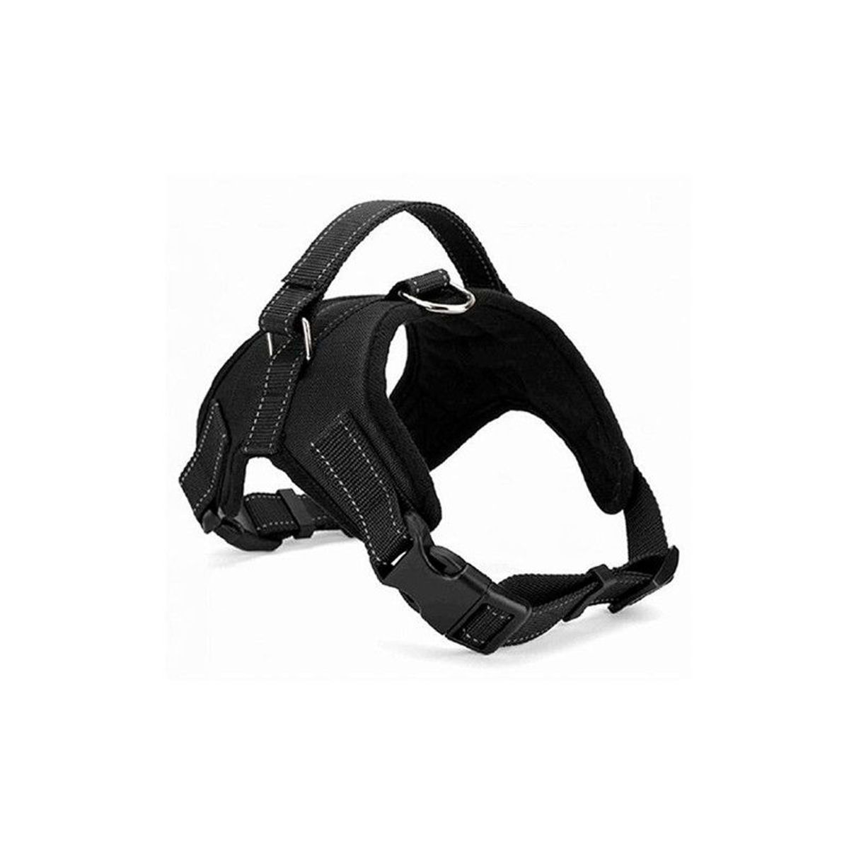 QUE PATAS PET SHOP - Arnés para Perros Grandes Resistente Negro Talla M