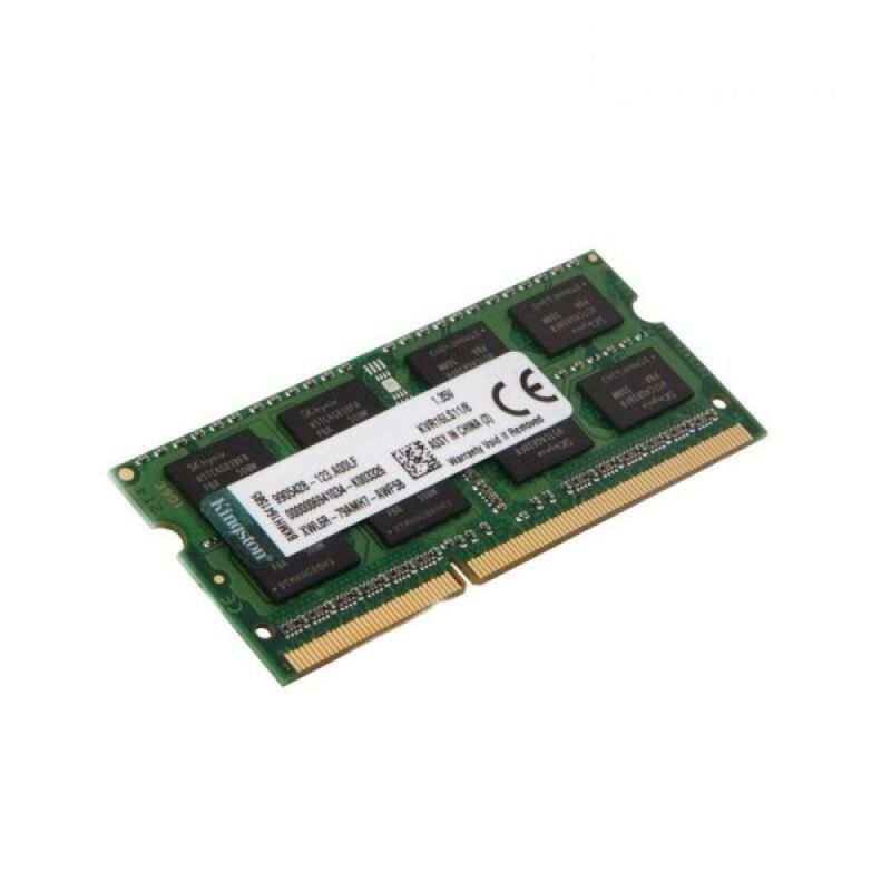 KINGSTON - Memoria RAM Kingston ValueRAM 8GB DDR3L SODIMM 1600 MHz KVR16LS11/8