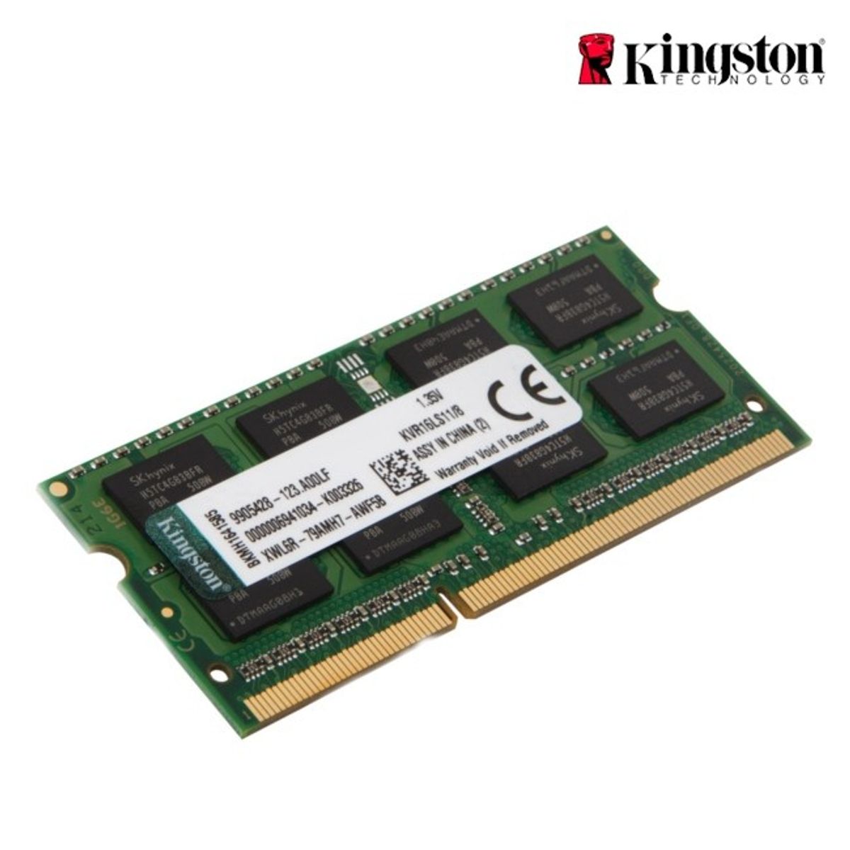 KINGSTON - Memoria RAM Kingston ValueRAM 8GB DDR3L SODIMM 1600 MHz KVR16LS11/8