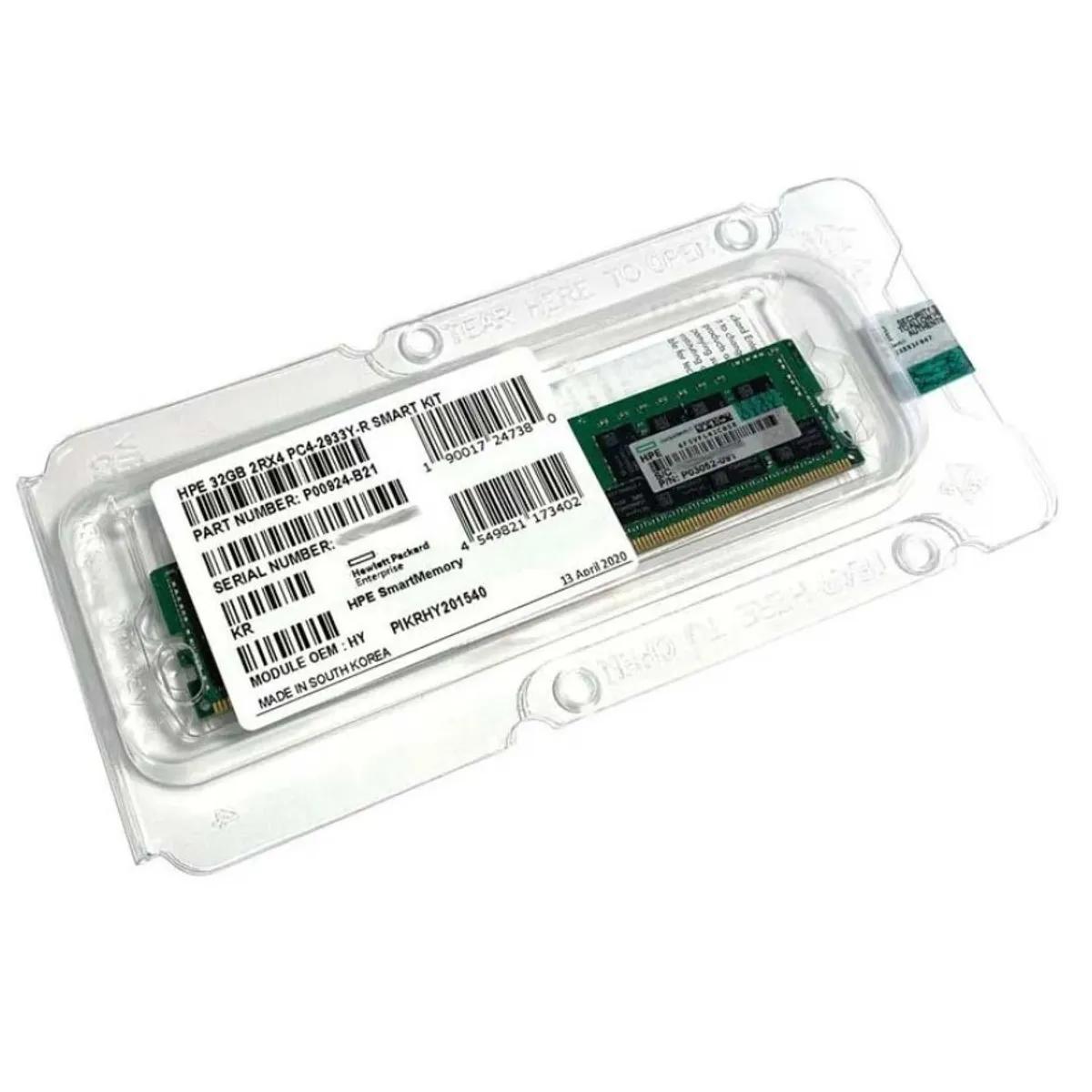 HP - HPE Memoria RAM 32GB Dual Rank x4 DDR4 2933 C-21-21 288pin P00924-B21