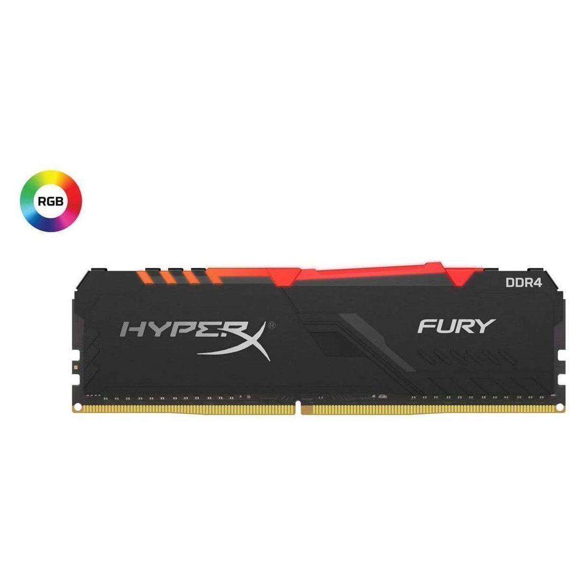 HYPERX - Memoria RAM Hyperx Fury RGB 16GB DDR4 3000MHz C16 DIMM HX430C16FB4A16