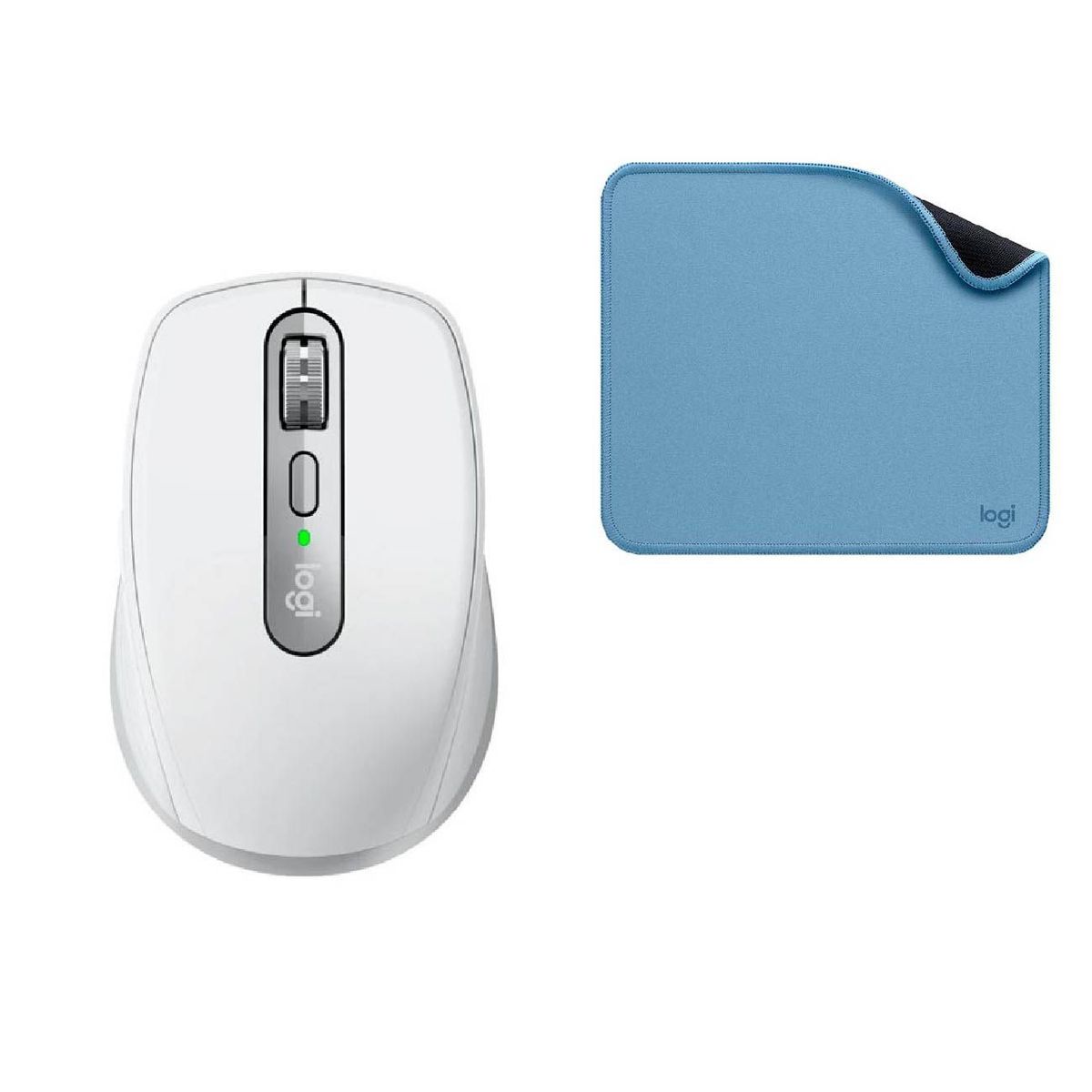 LOGITECH - Mouse Logitech MX Anywhere 3S Pale Grey + Pad Mouse Antisalpicaduras