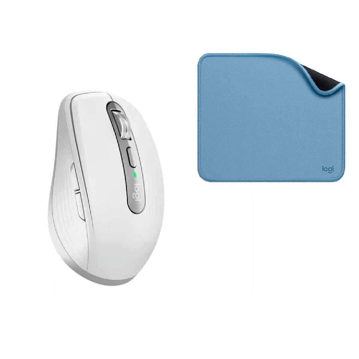LOGITECH - Mouse Logitech MX Anywhere 3S Pale Grey + Pad Mouse Antisalpicaduras