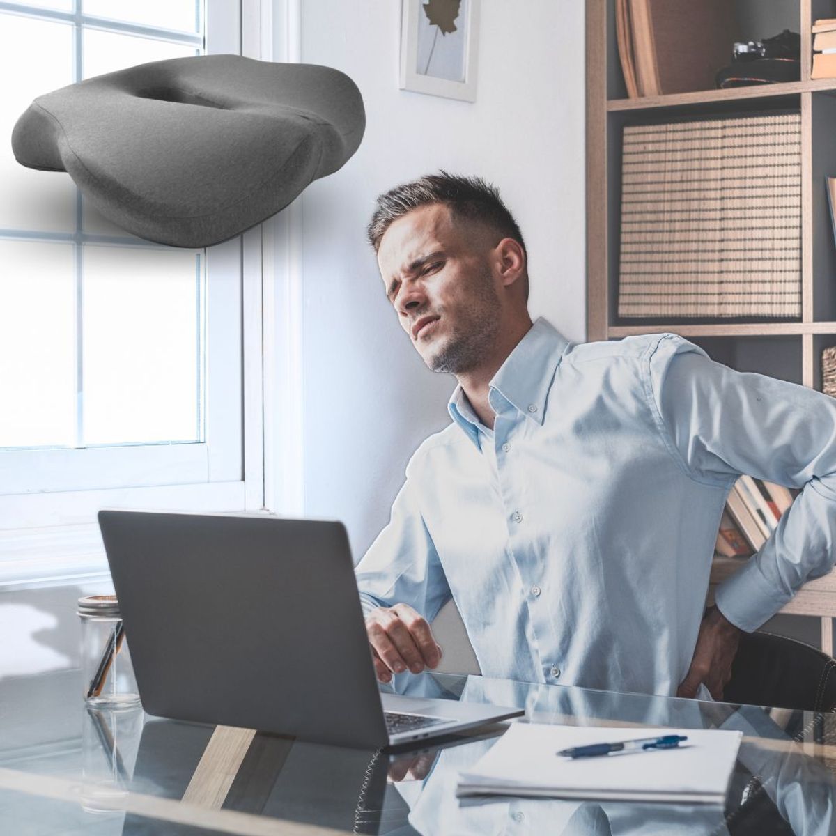 CHECAGOODS - Cojín Anti hemorroides prostático Ergonómico Anatómico CHECA GOODS