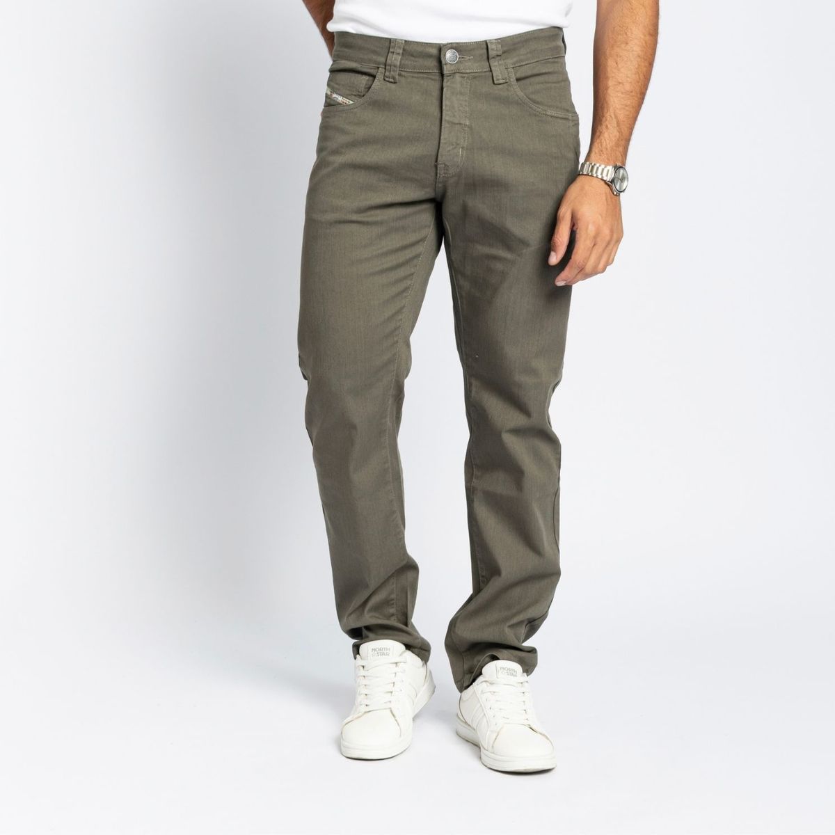 PARADA 111 - PANTALÓN SLIM HOMBRE P111 VERDE FREDILSON