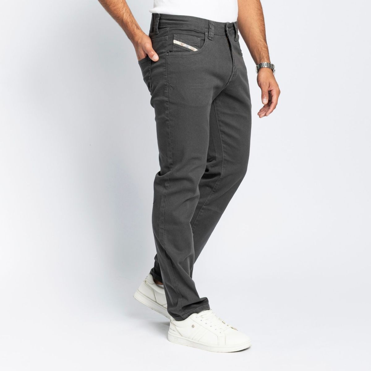 PARADA 111 - PANTALÓN SLIM HOMBRE P111 PLOMO FREDILSON
