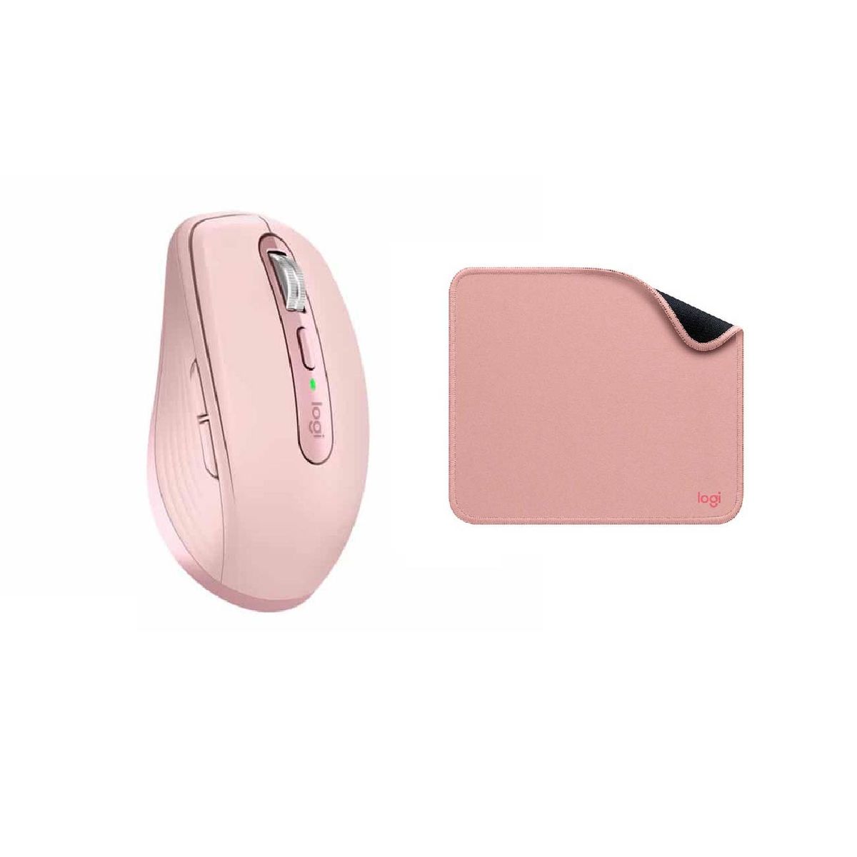 LOGITECH - Mouse Logitech MX Anywhere 3S Rose + Pad Mouse Antisalpicaduras