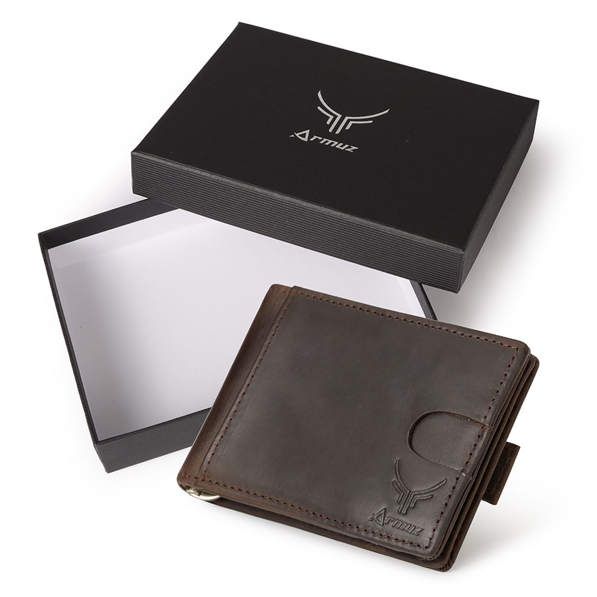 ARMUZ - Billetera y tarjetero de Cuero Vacuno con RFID BP821S Hombre