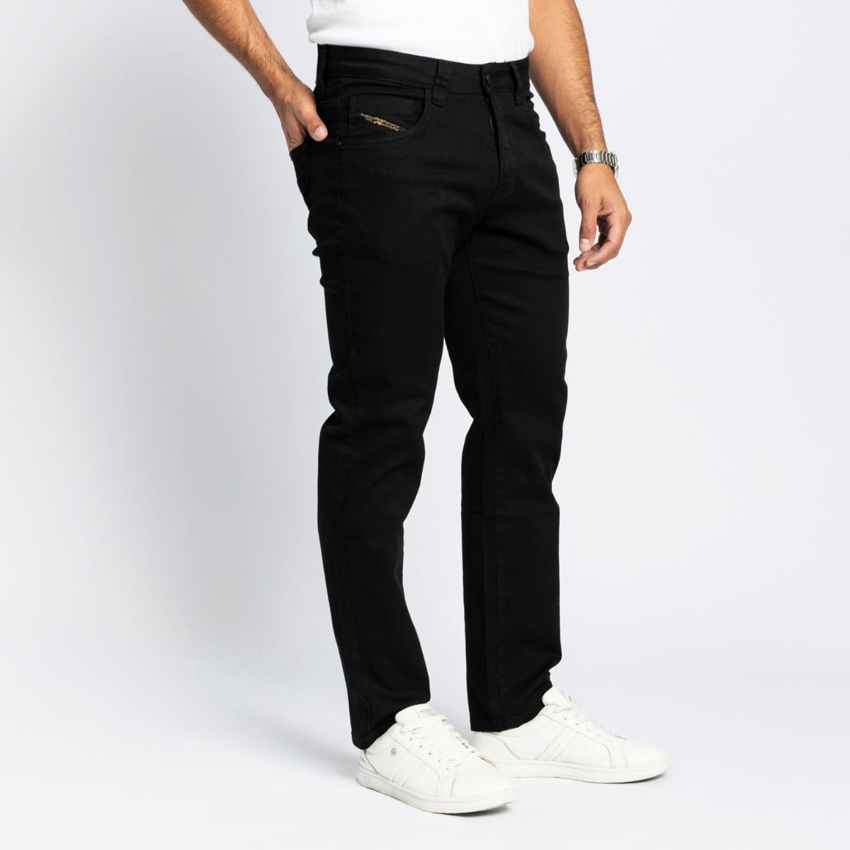 PARADA 111 - PANTALÓN SLIM HOMBRE P111 NEGRO FREDILSON