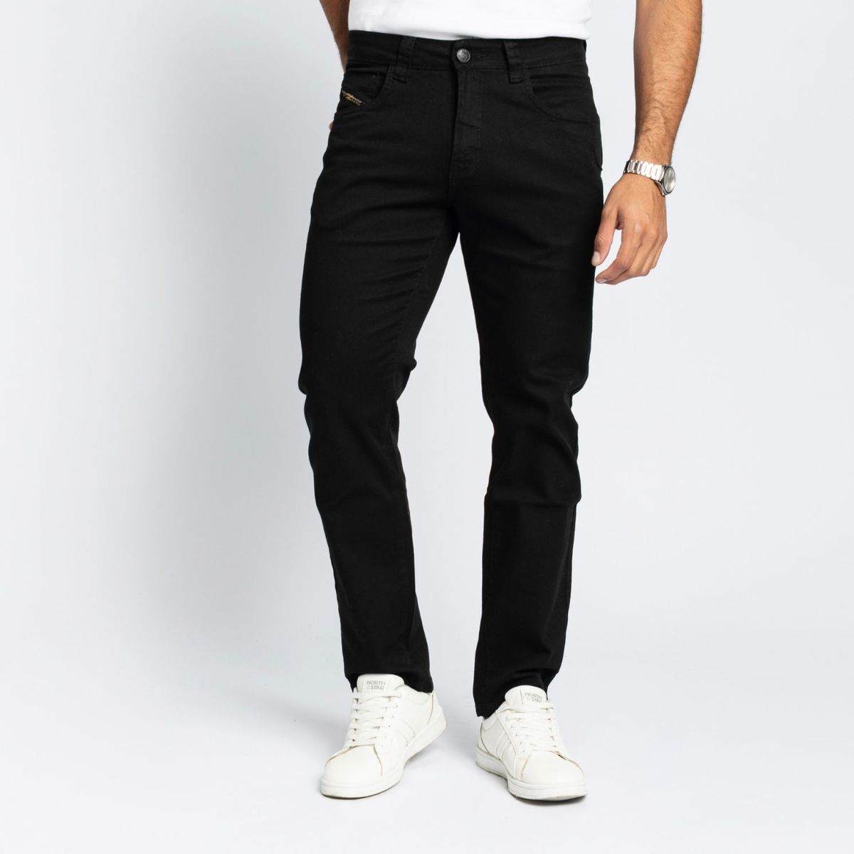 PARADA 111 - PANTALÓN SLIM HOMBRE P111 NEGRO FREDILSON