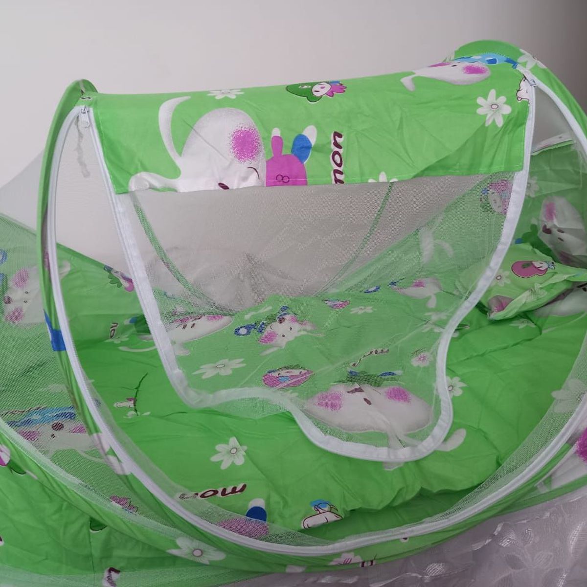 GENERICO - Cuna Mosquitero para Bebe Verde Limón