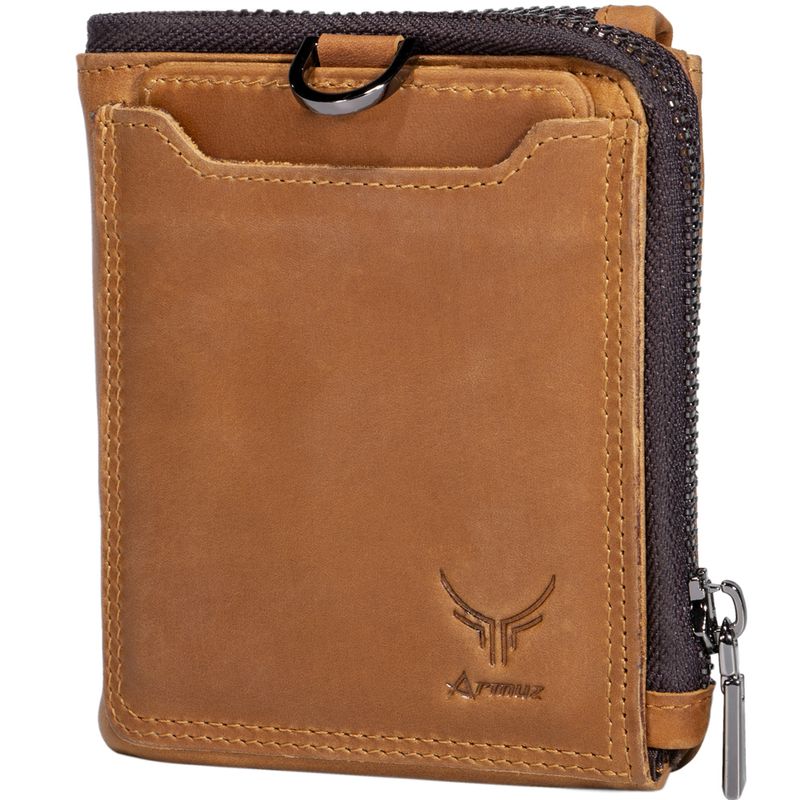 ARMUZ - Billetera de Cuero Vacuno de Alta Gama BP905 con RFID