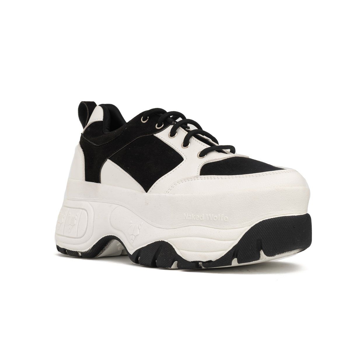 NEBULA - Zapatilla Wolf - Blanco Con Negro