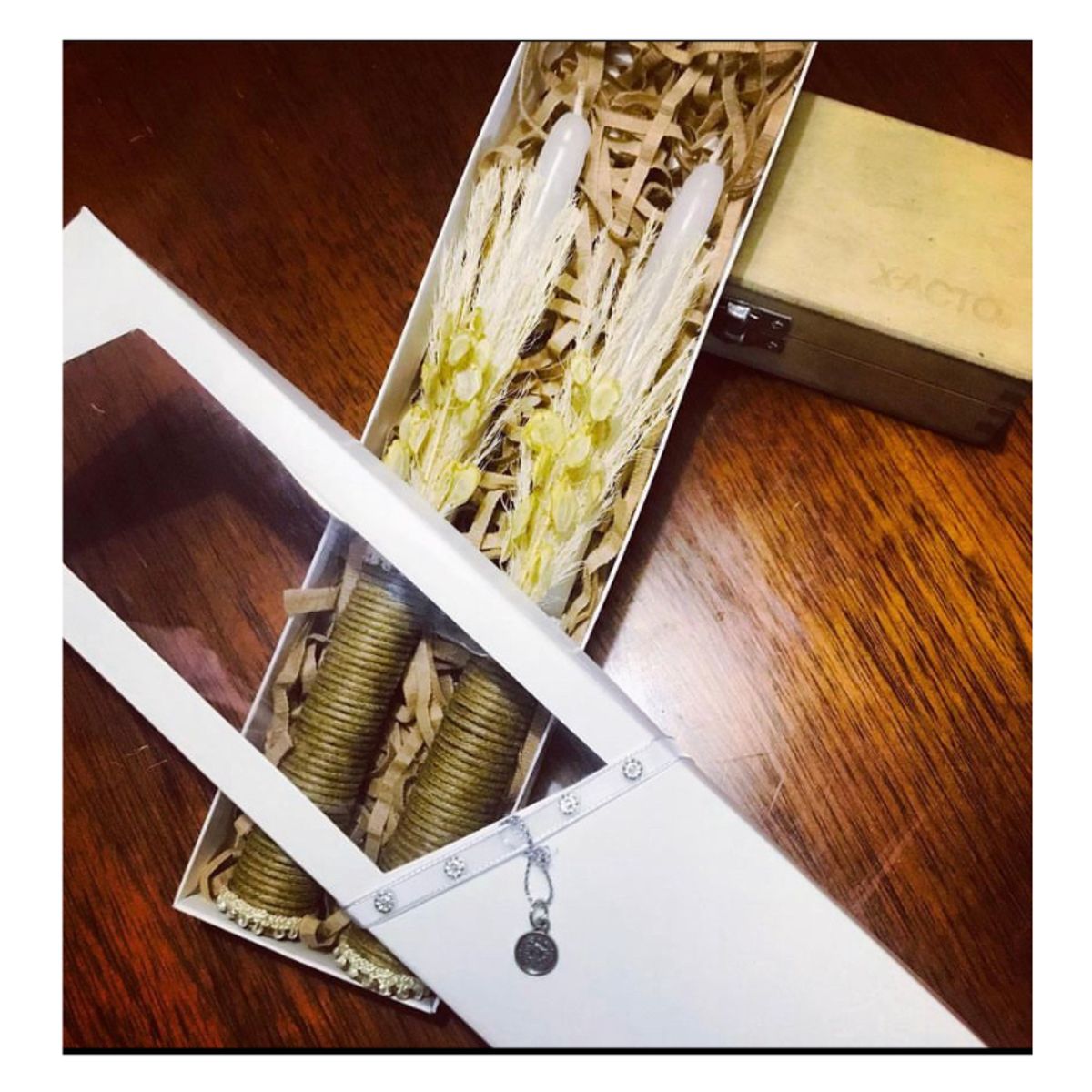 GENERICO - Vela de recuerdo para ocasiones - Dorada