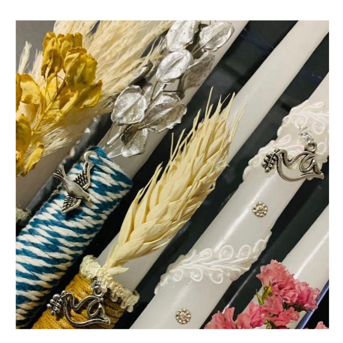 GENERICO - Vela de recuerdo para ocasiones - Dorada