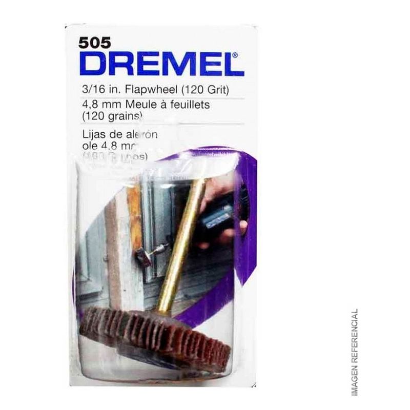 DREMEL - Dremel Disco De Aletas Grano 120 -  3/16"  (4,8 Mm)