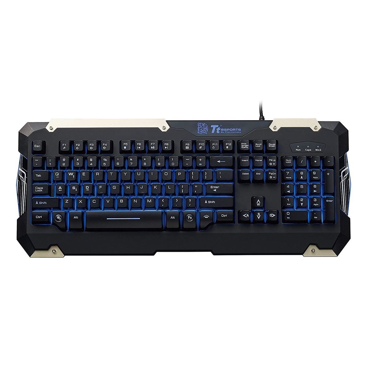 THERMALTAKE - Kit Gamer Teclado y Mouse Thermaltake Commander USB 2400 dpi KB-CMC