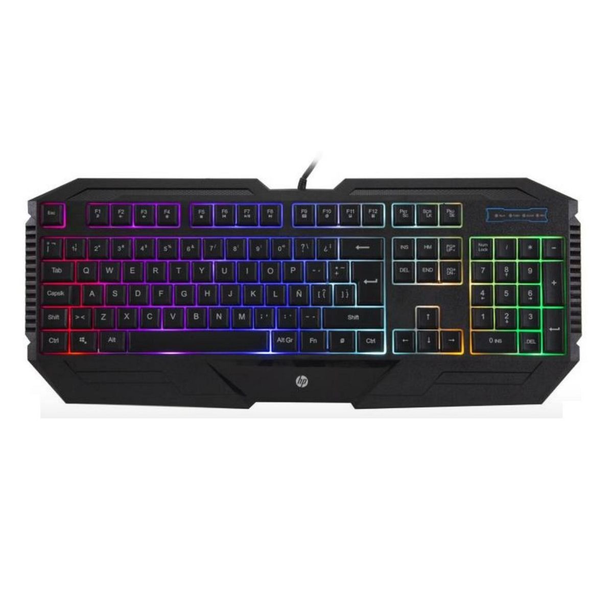 HP - HP Teclado Gaming K110 Retroiluminacion Rainbow Cableado USB - 7JH31AA