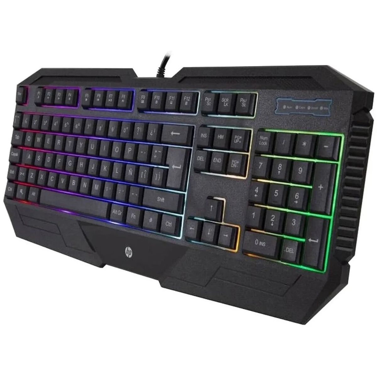 HP - HP Teclado Gaming K110 Retroiluminacion Rainbow Cableado USB - 7JH31AA