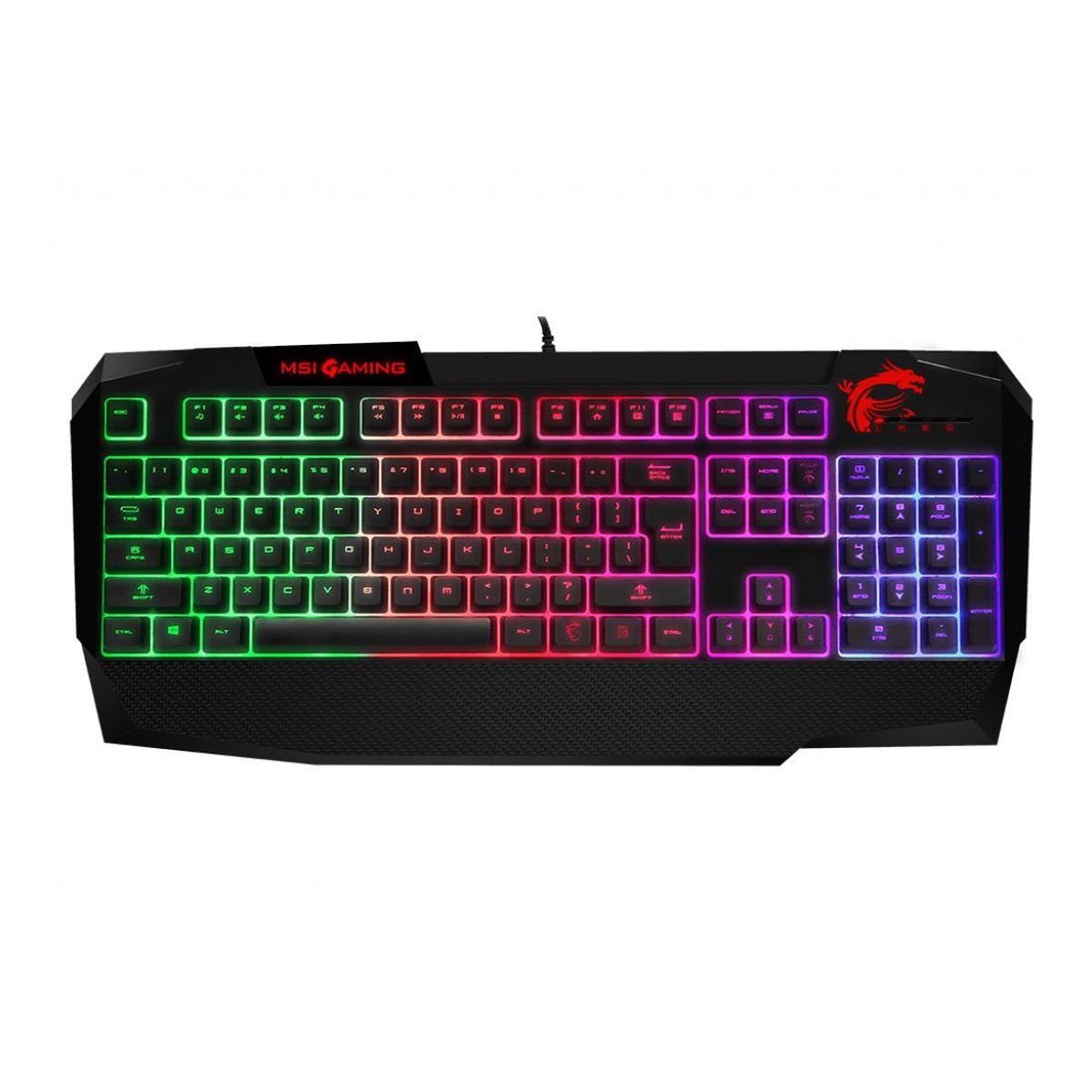 MSI - MSI Teclado Gamer Vigor Low Profile anti-ghosting US Membrana - GK40