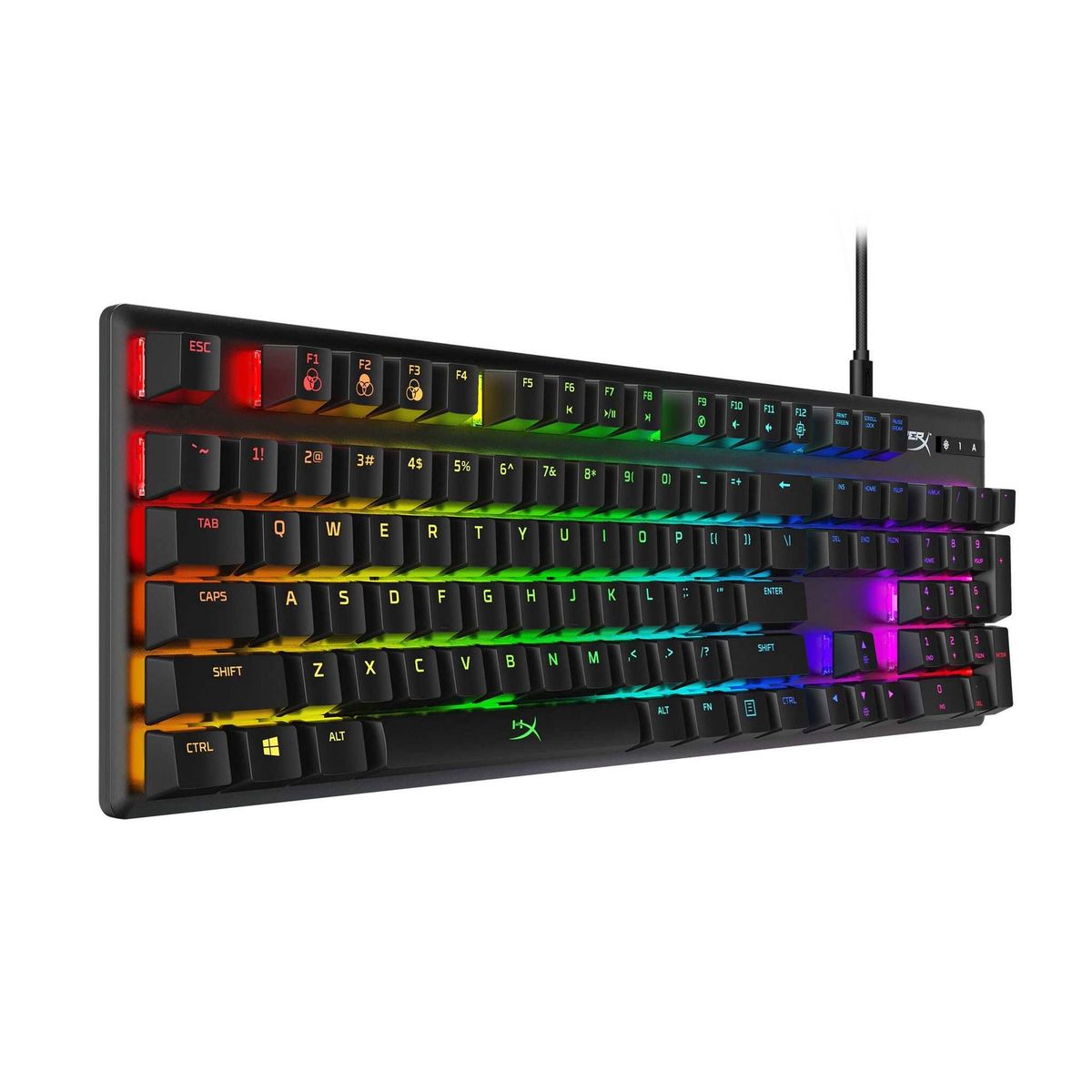HYPERX - HyperX Teclado mecánico Alloy Retroiluminacion LED RGB - HX-KB6BLX-LA