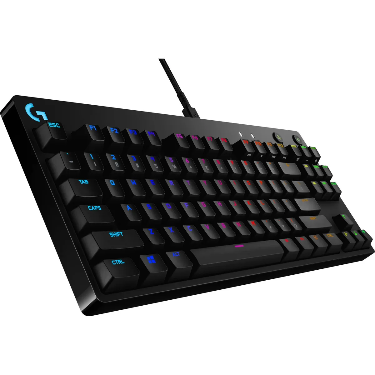 LOGITECH - Teclado Mecánico Gamer G Pro GX Blues Lightsyn RGB Compacto 920-009388