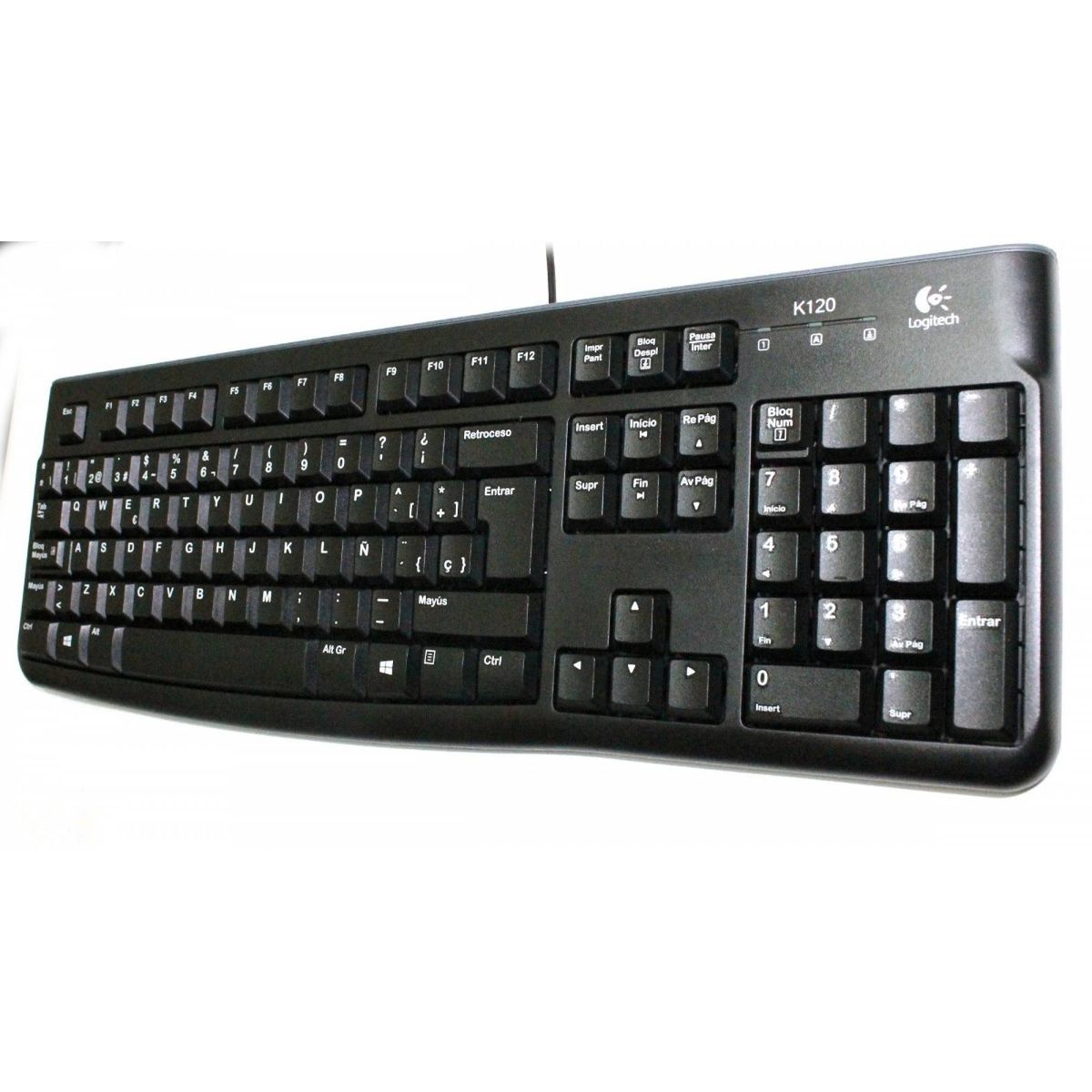 LOGITECH - Logitech Teclado K120 Español USB Cableado Plug and Play - 920-004422