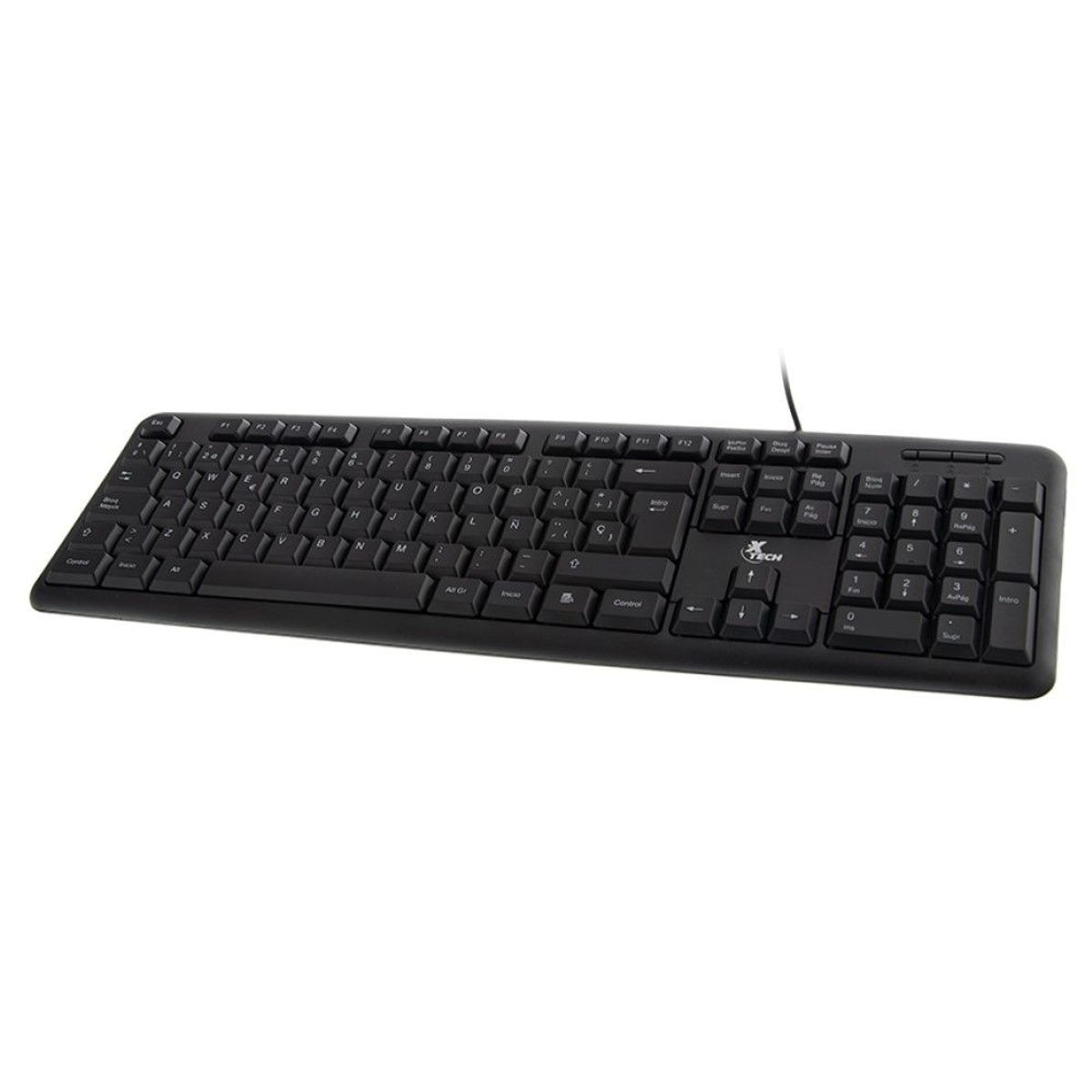 XTECH - Xtech Teclado Estandar Cableado USB Plug and Play Español - XTK-092S